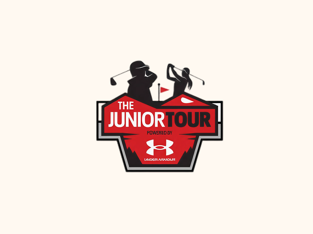Logo of The Junior Tour with Under Armour branding on a white background