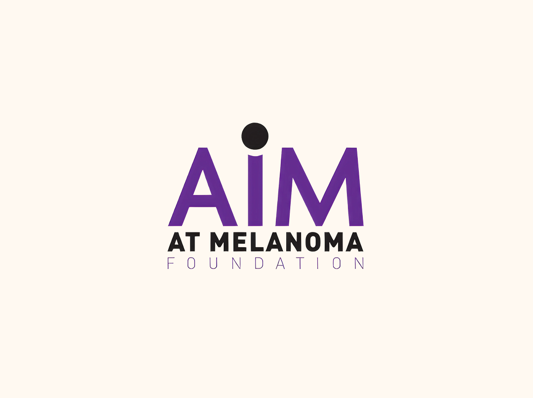 Logo of AIM at Melanoma Foundation on a white background